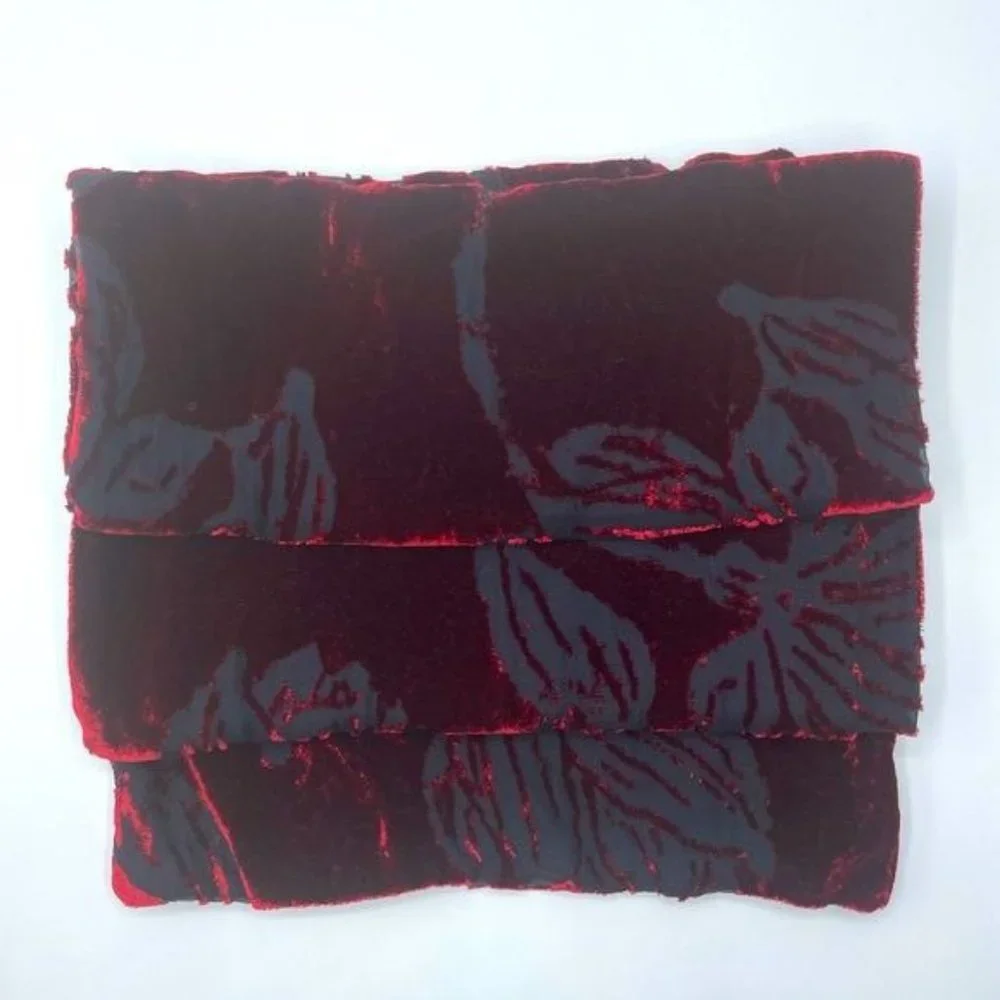 NEW Saldarini Luxurious Burnout Velvet & Silk Scarf  NWOT - Picture 11 of 12